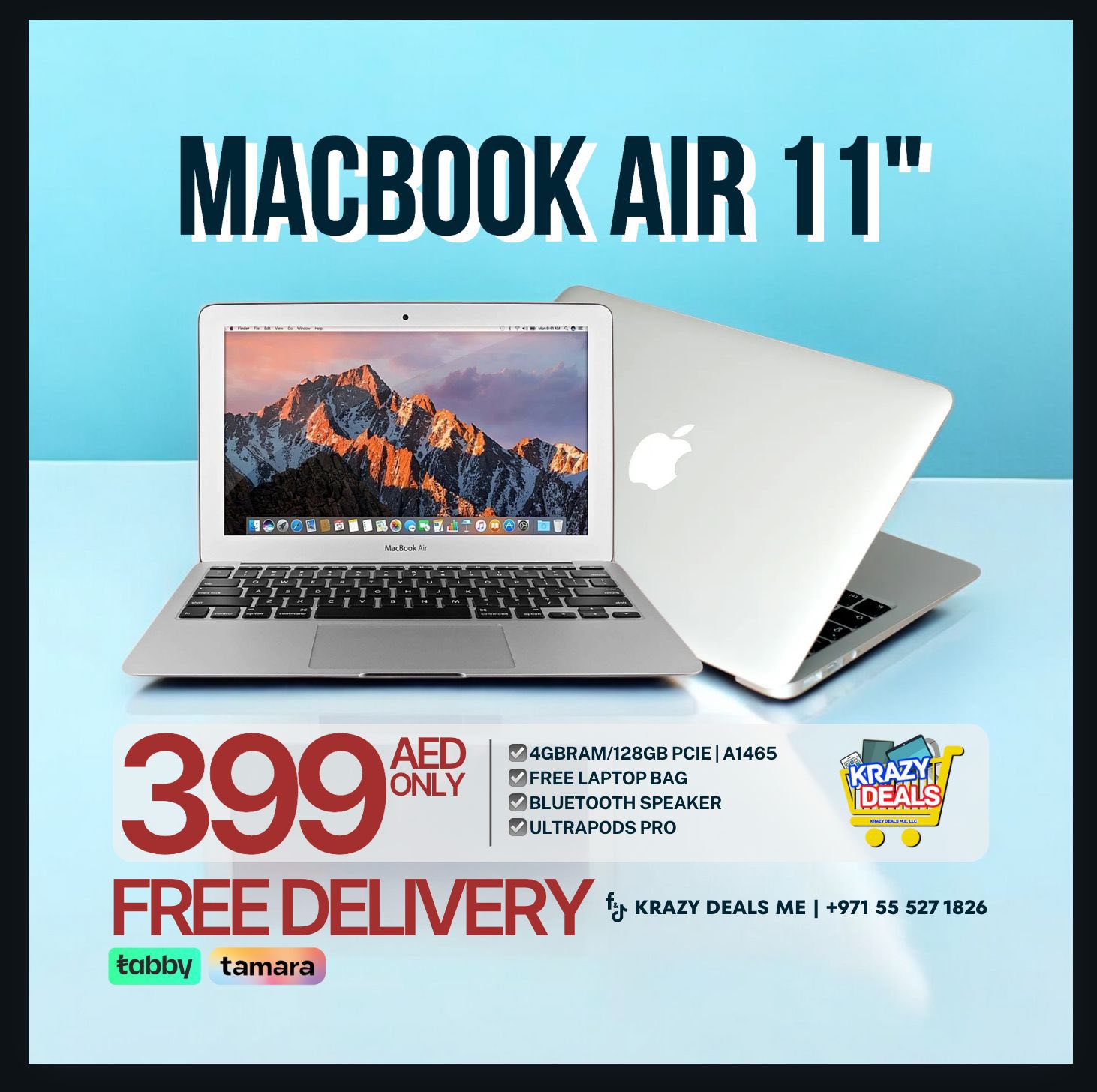 MACBOOK AIR 11” + FREEBIES