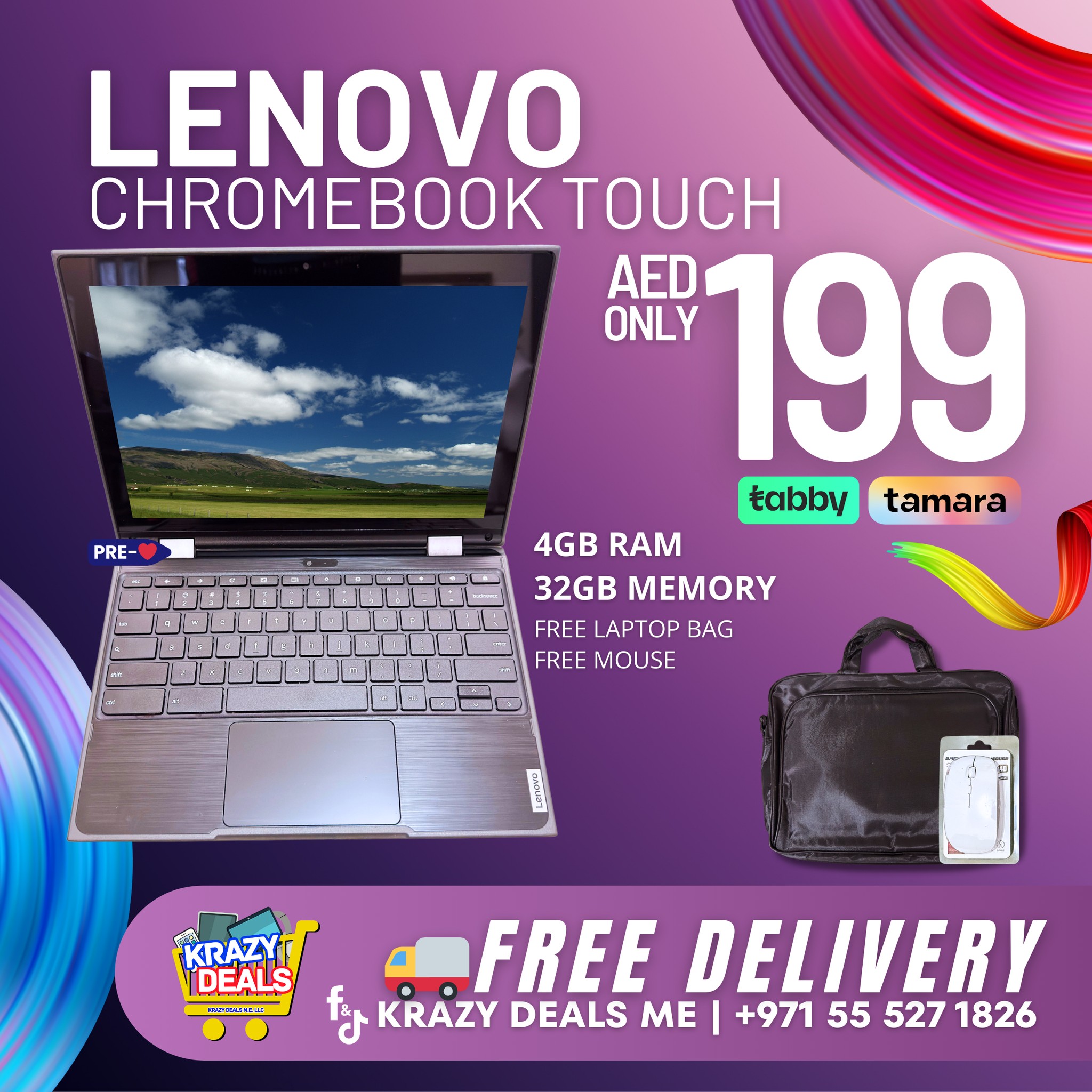 LENOVO CHROMEBOOK BUNDLE + FREEBIES